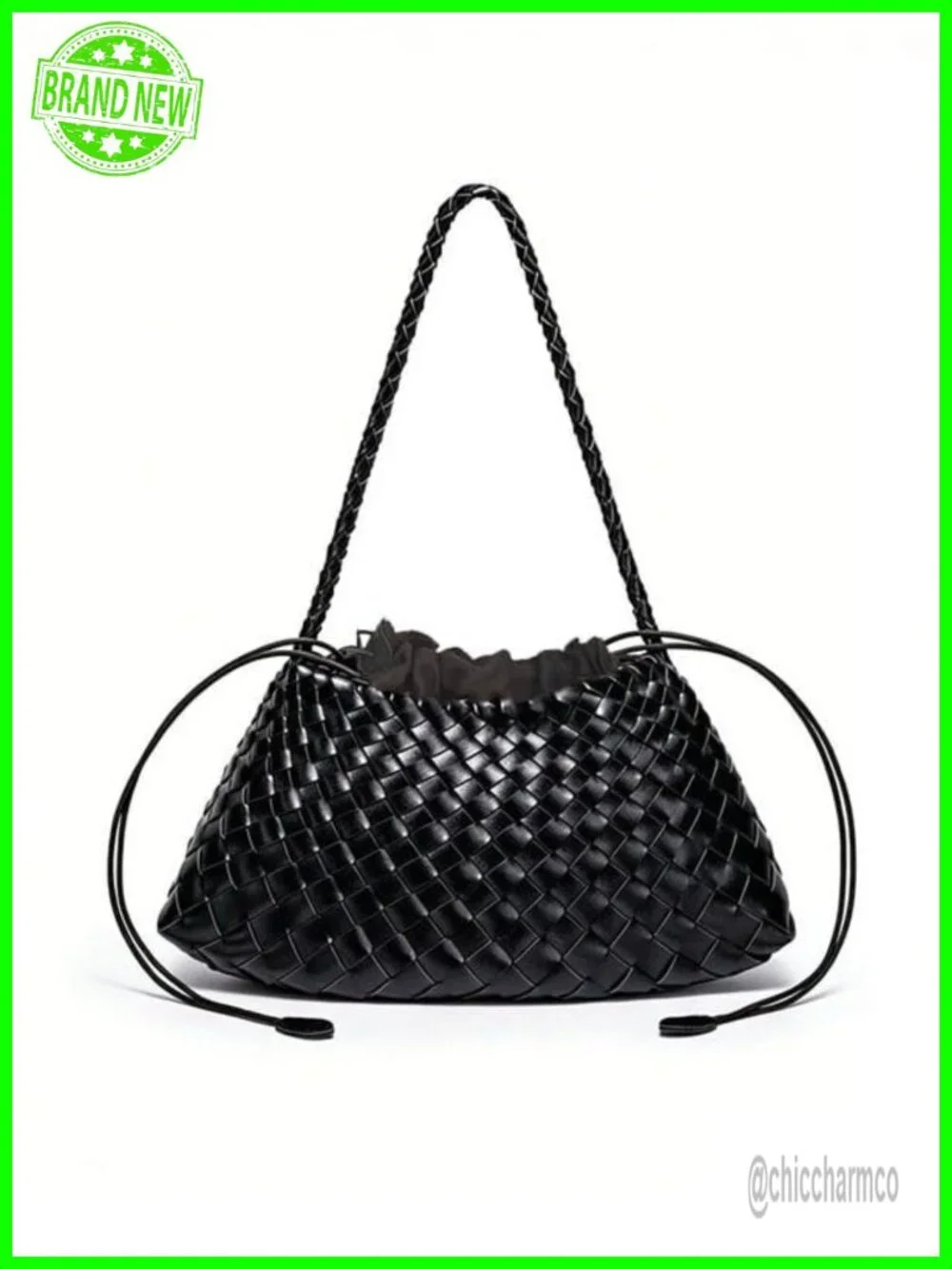 Suede Woven Hobo Bag Women's Trendy Shoulder Purse Vintage Tote Handbag